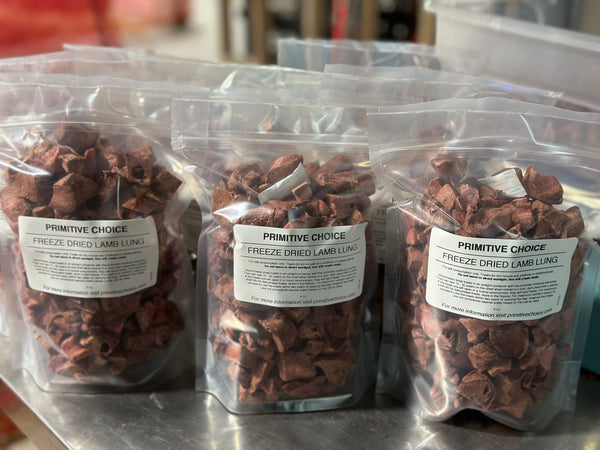 Bison Lung Training Bites - Freeze Dried