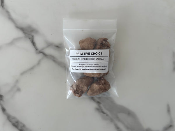 Chicken Heart Sample - Freeze Dried