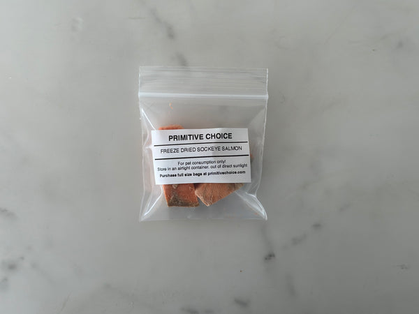 Sockeye Salmon Sample - Freeze Dried