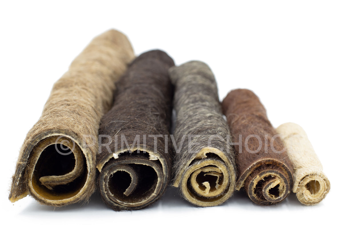 Bison Hide Roll With Hair - Freeze Dried – Primitive Choice